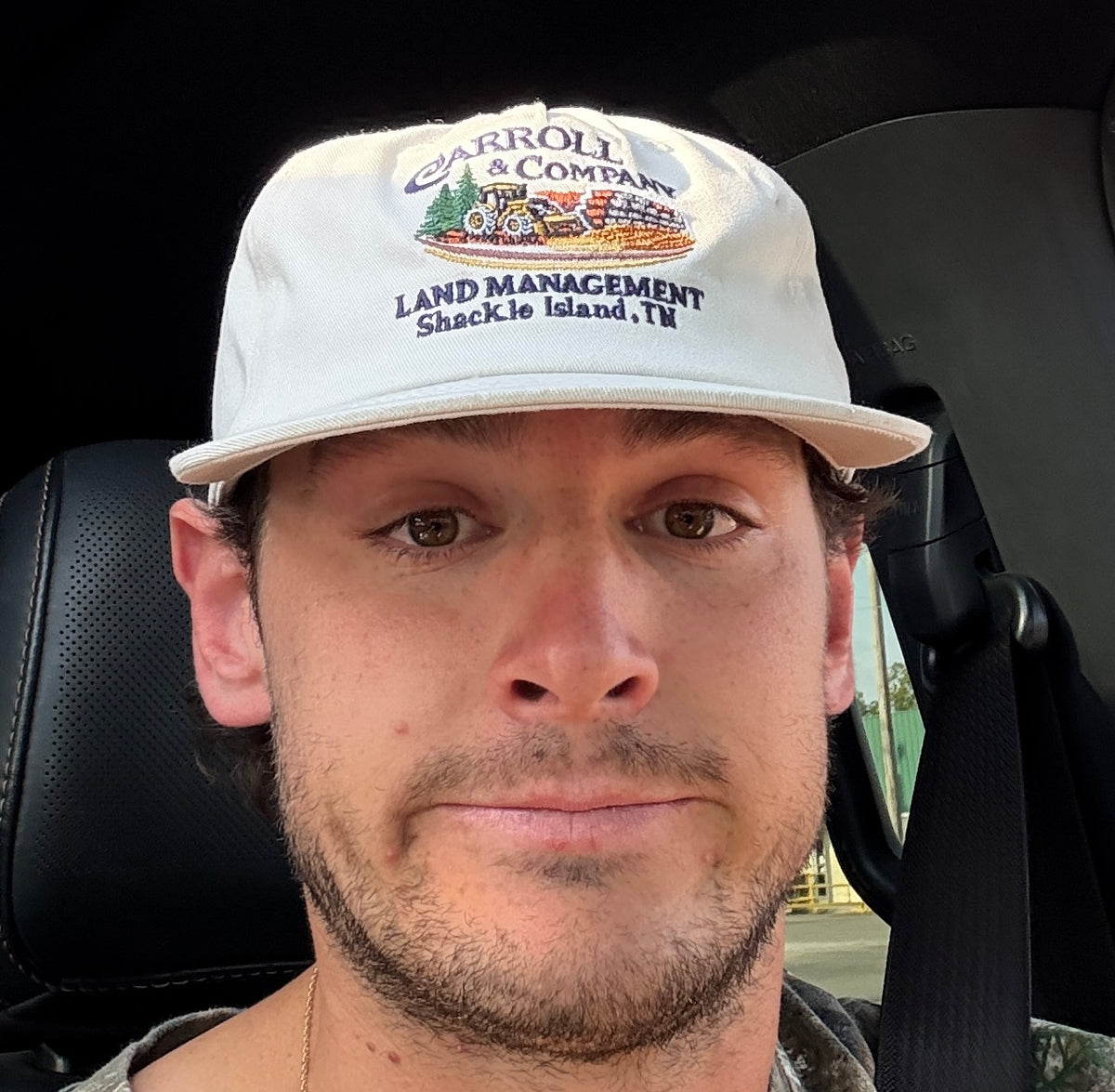Bone White Flat Bill Hat